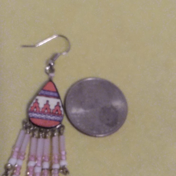 Nwt Boho Pink Earrings - Picture 6 of 6